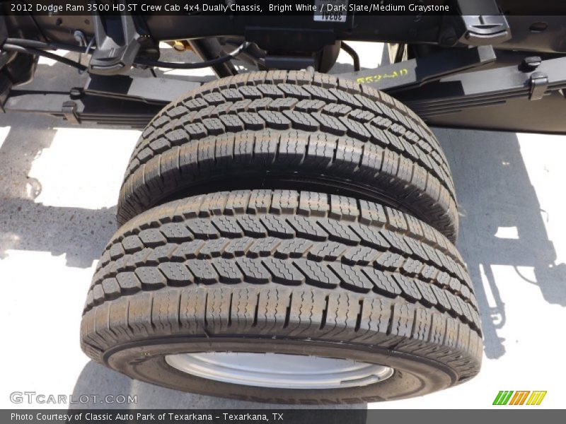 Bright White / Dark Slate/Medium Graystone 2012 Dodge Ram 3500 HD ST Crew Cab 4x4 Dually Chassis