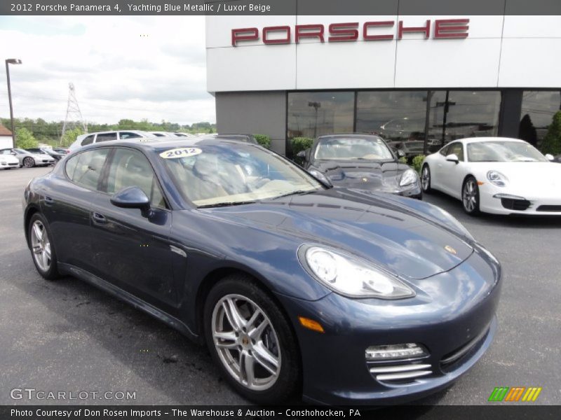 Yachting Blue Metallic / Luxor Beige 2012 Porsche Panamera 4