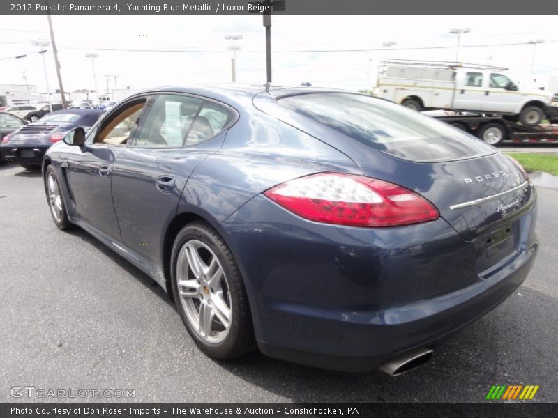 Yachting Blue Metallic / Luxor Beige 2012 Porsche Panamera 4