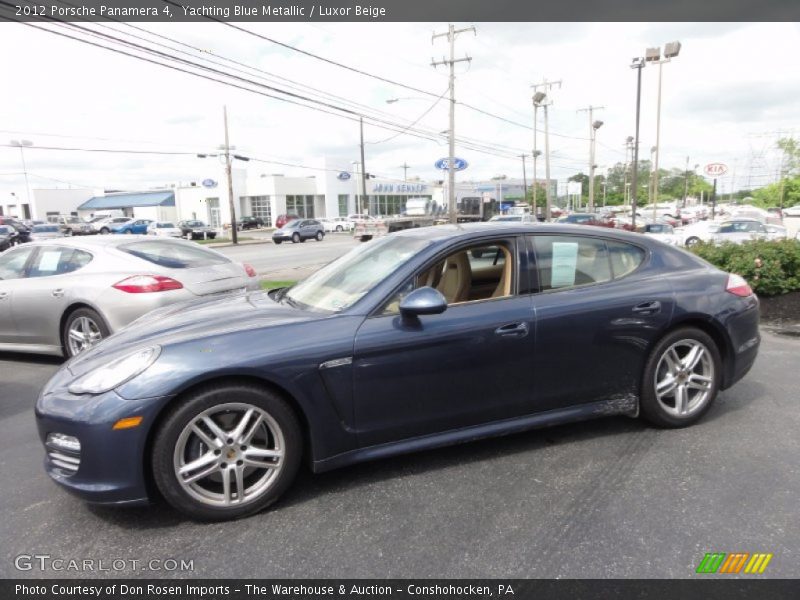Yachting Blue Metallic / Luxor Beige 2012 Porsche Panamera 4