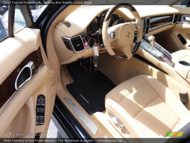 Yachting Blue Metallic / Luxor Beige 2012 Porsche Panamera 4