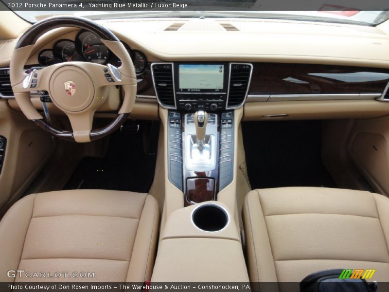 Yachting Blue Metallic / Luxor Beige 2012 Porsche Panamera 4