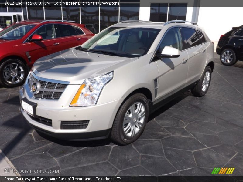 Gold Mist Metallic / Shale/Brownstone 2012 Cadillac SRX Luxury