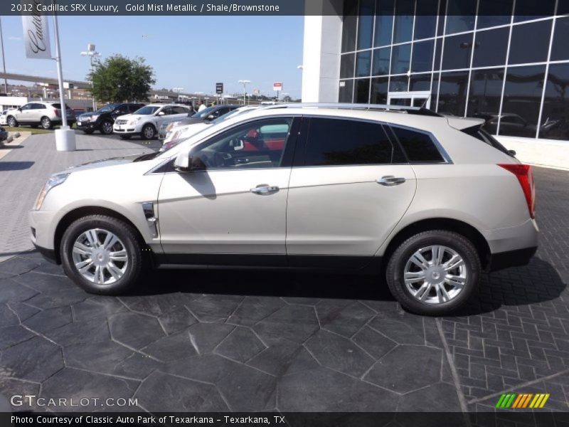 Gold Mist Metallic / Shale/Brownstone 2012 Cadillac SRX Luxury