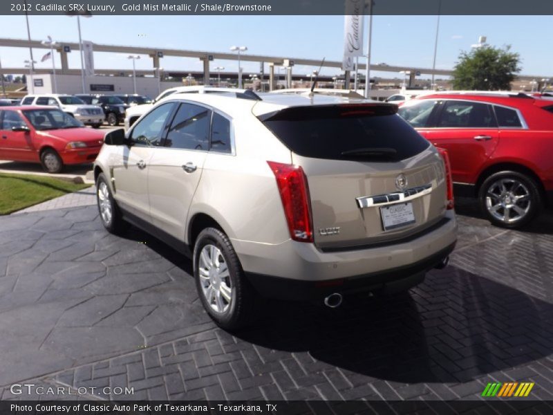 Gold Mist Metallic / Shale/Brownstone 2012 Cadillac SRX Luxury