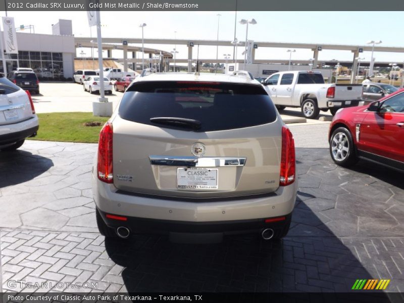 Gold Mist Metallic / Shale/Brownstone 2012 Cadillac SRX Luxury