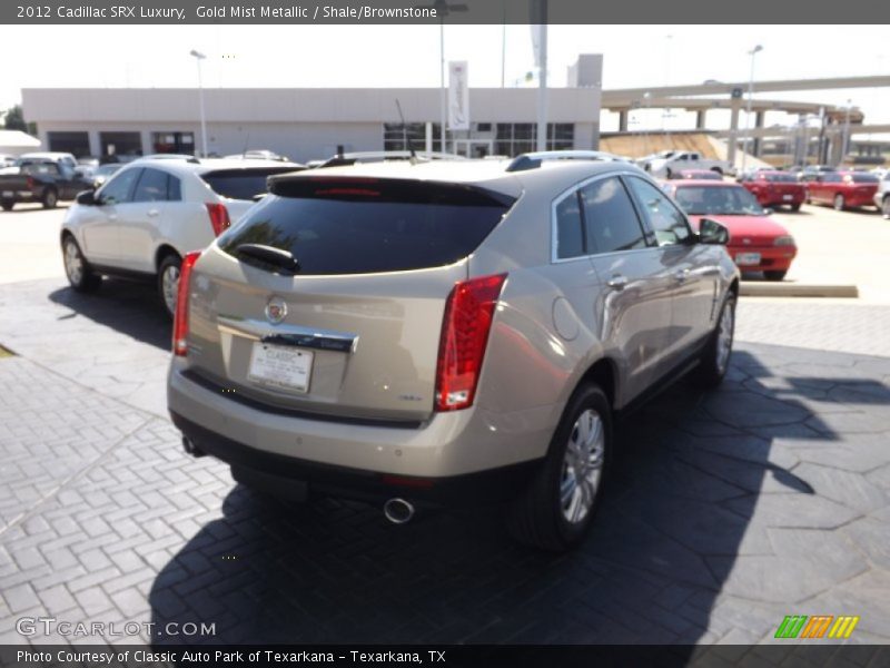 Gold Mist Metallic / Shale/Brownstone 2012 Cadillac SRX Luxury