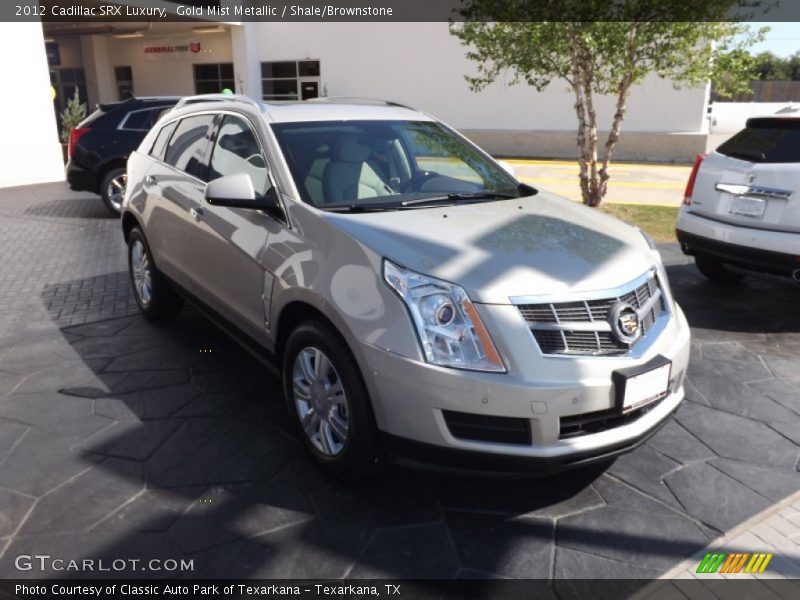 Gold Mist Metallic / Shale/Brownstone 2012 Cadillac SRX Luxury