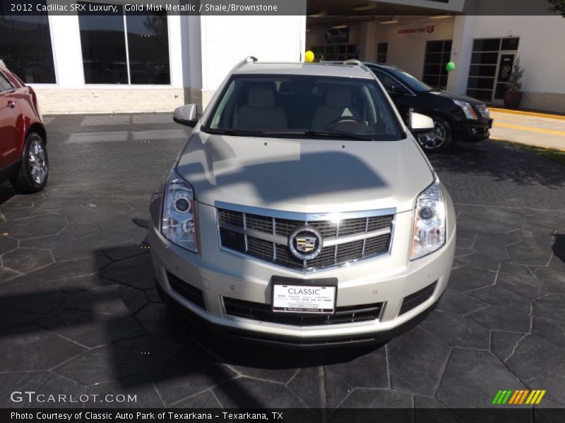 Gold Mist Metallic / Shale/Brownstone 2012 Cadillac SRX Luxury