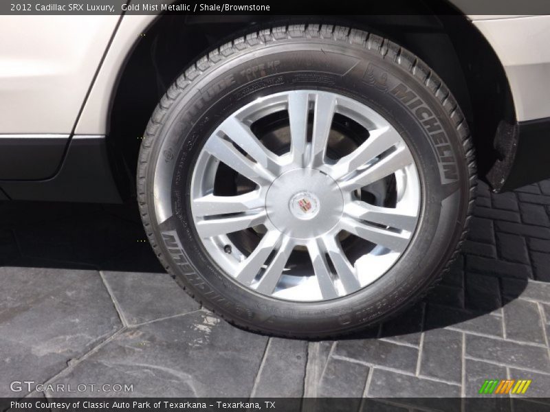 Gold Mist Metallic / Shale/Brownstone 2012 Cadillac SRX Luxury