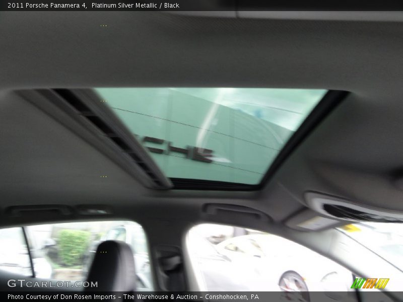 Platinum Silver Metallic / Black 2011 Porsche Panamera 4