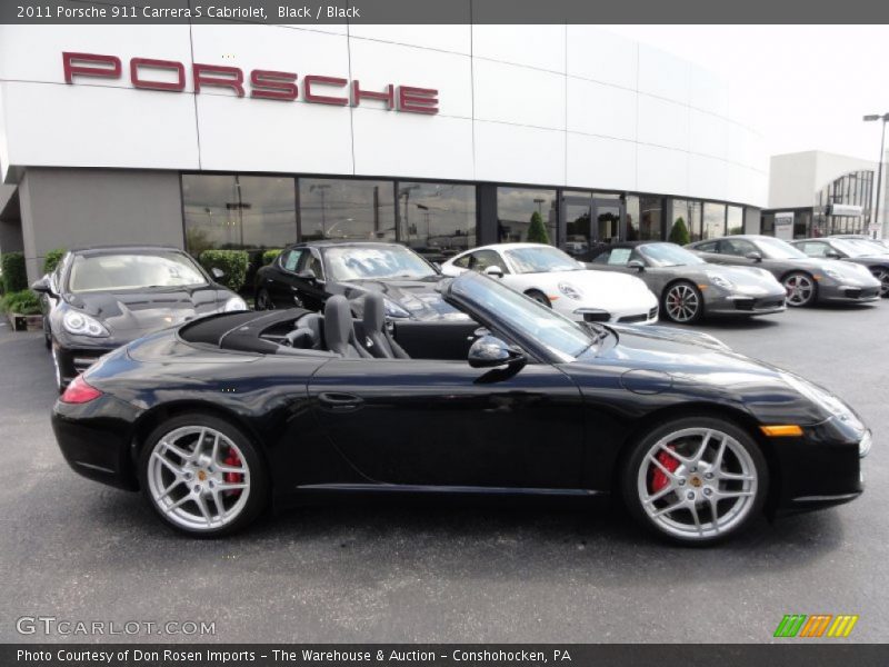 Black / Black 2011 Porsche 911 Carrera S Cabriolet