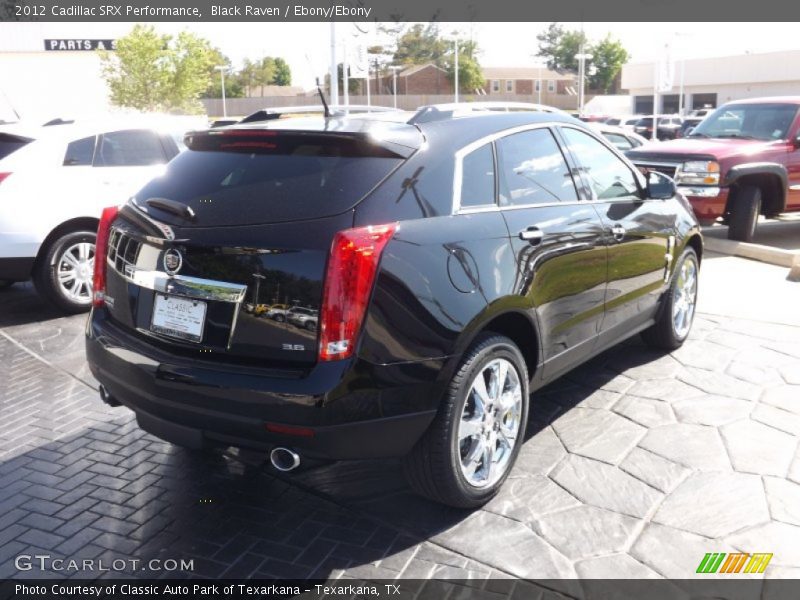 Black Raven / Ebony/Ebony 2012 Cadillac SRX Performance