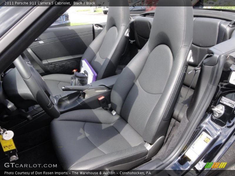 Black / Black 2011 Porsche 911 Carrera S Cabriolet
