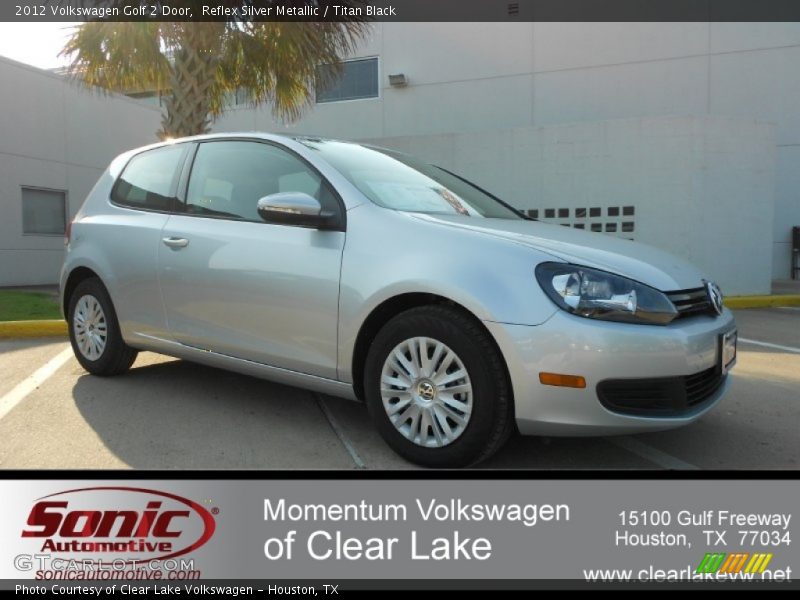 Reflex Silver Metallic / Titan Black 2012 Volkswagen Golf 2 Door