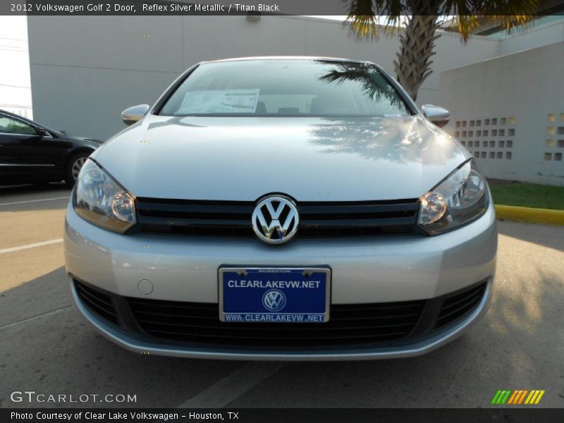 Reflex Silver Metallic / Titan Black 2012 Volkswagen Golf 2 Door