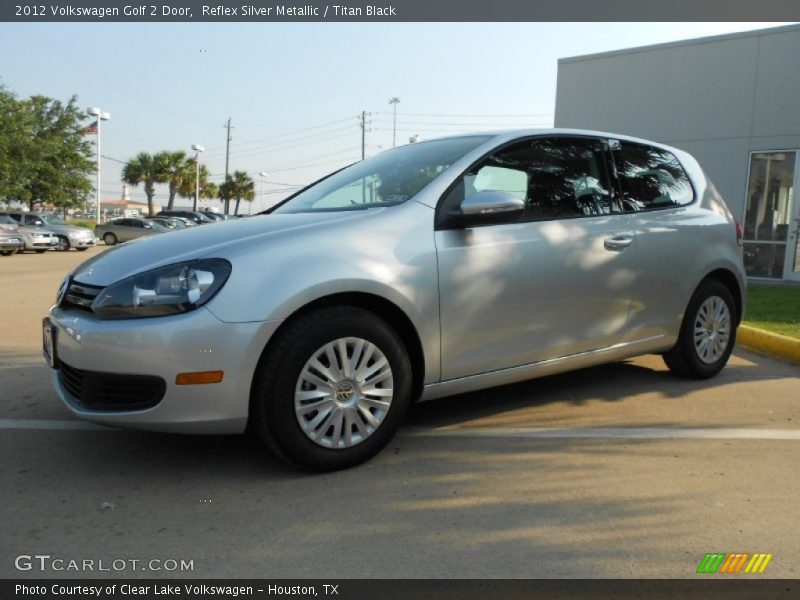 Reflex Silver Metallic / Titan Black 2012 Volkswagen Golf 2 Door