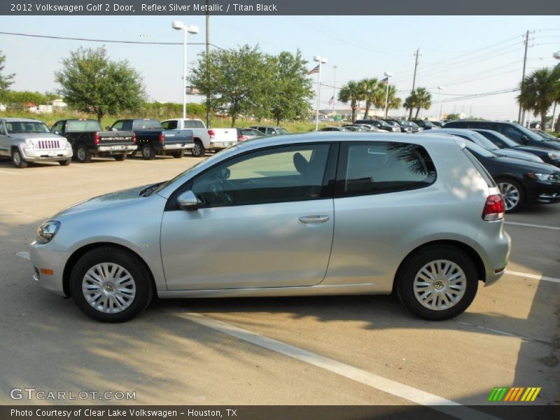 Reflex Silver Metallic / Titan Black 2012 Volkswagen Golf 2 Door