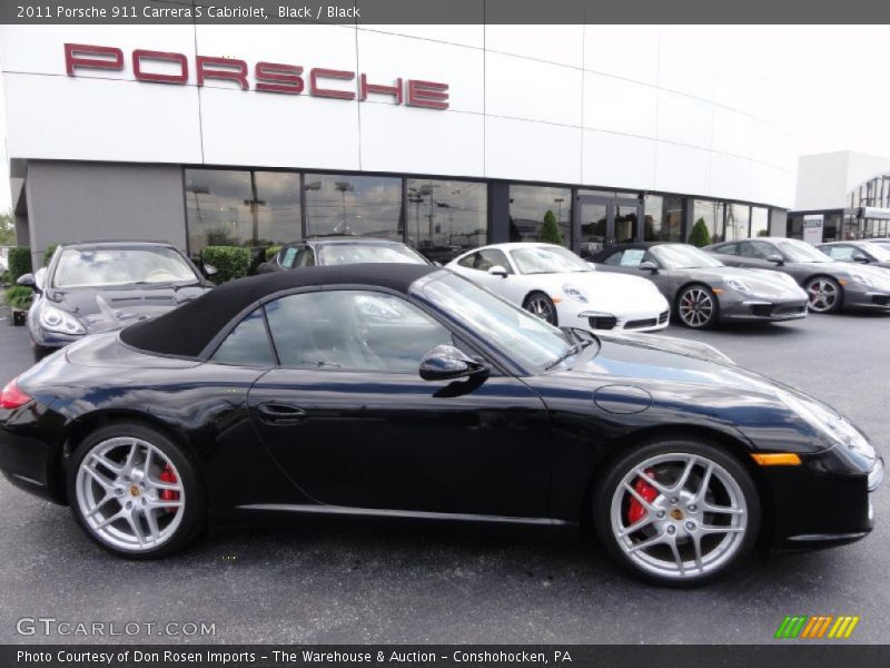 Black / Black 2011 Porsche 911 Carrera S Cabriolet