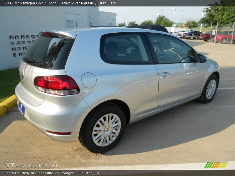 Reflex Silver Metallic / Titan Black 2012 Volkswagen Golf 2 Door