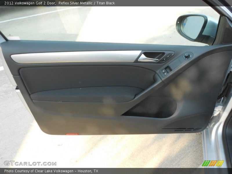 Reflex Silver Metallic / Titan Black 2012 Volkswagen Golf 2 Door