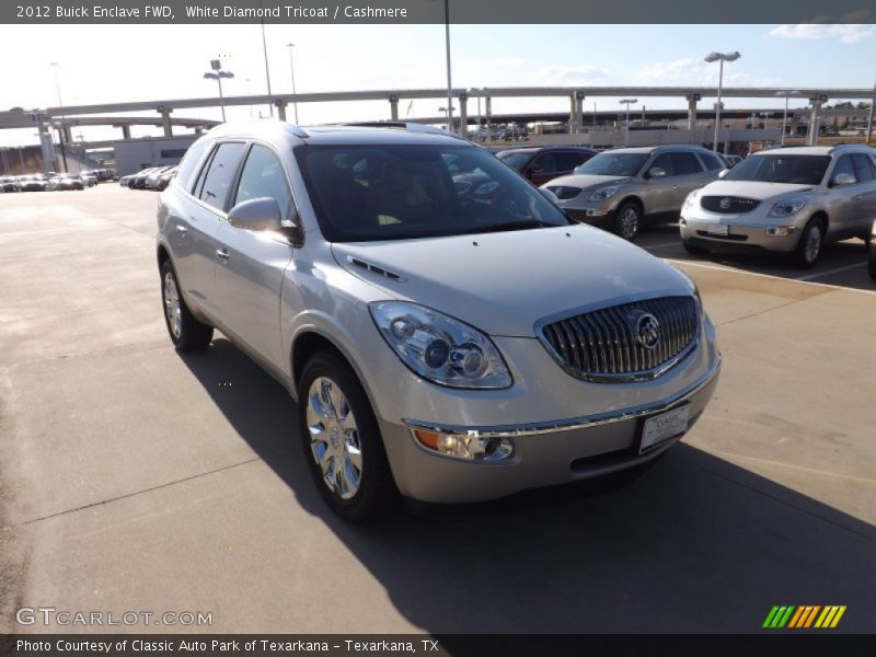 White Diamond Tricoat / Cashmere 2012 Buick Enclave FWD