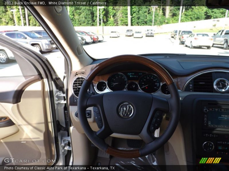 White Diamond Tricoat / Cashmere 2012 Buick Enclave FWD