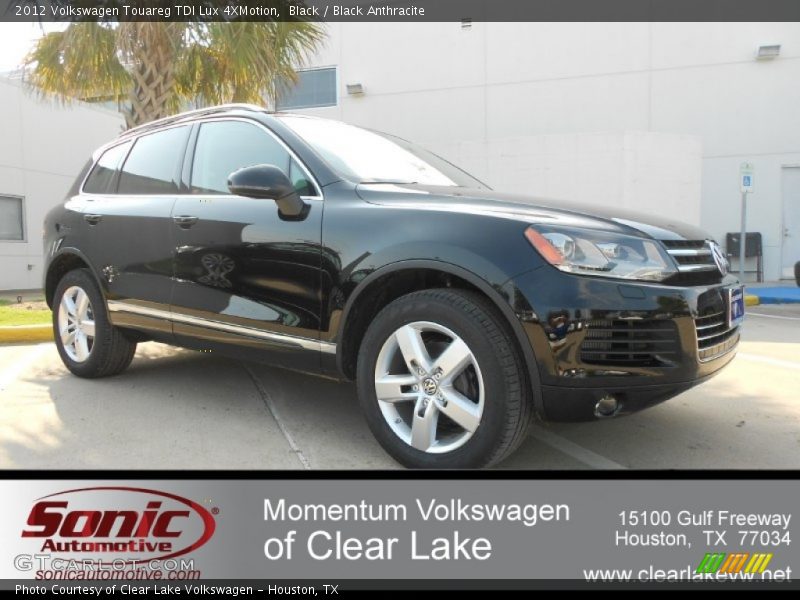 Black / Black Anthracite 2012 Volkswagen Touareg TDI Lux 4XMotion