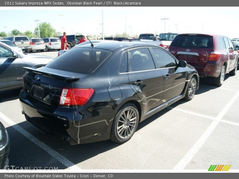 Obsidian Black Pearl / STI  Black/Alcantara 2011 Subaru Impreza WRX Sedan