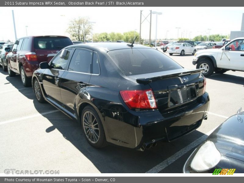 Obsidian Black Pearl / STI  Black/Alcantara 2011 Subaru Impreza WRX Sedan