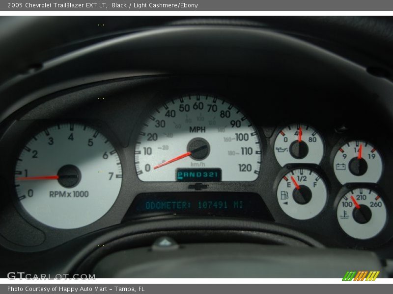 Black / Light Cashmere/Ebony 2005 Chevrolet TrailBlazer EXT LT