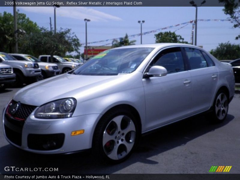 Reflex Silver Metallic / Interlagos Plaid Cloth 2006 Volkswagen Jetta GLI Sedan