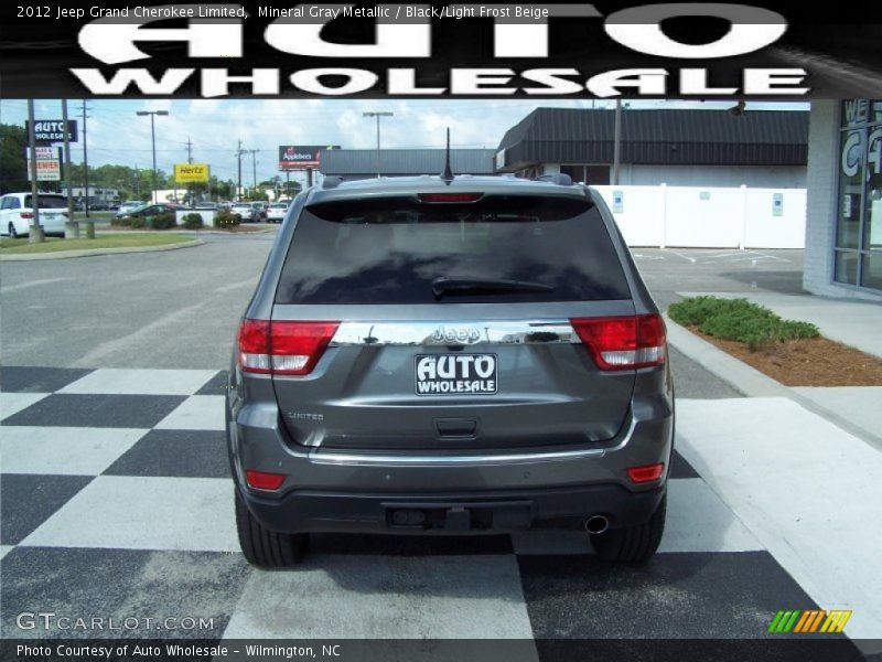 Mineral Gray Metallic / Black/Light Frost Beige 2012 Jeep Grand Cherokee Limited