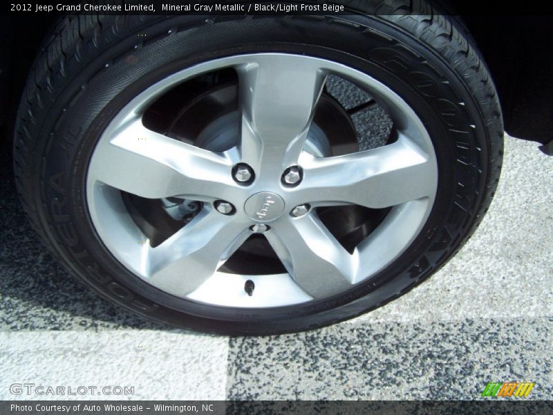 Mineral Gray Metallic / Black/Light Frost Beige 2012 Jeep Grand Cherokee Limited