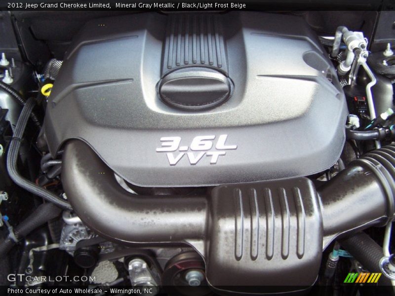 Mineral Gray Metallic / Black/Light Frost Beige 2012 Jeep Grand Cherokee Limited