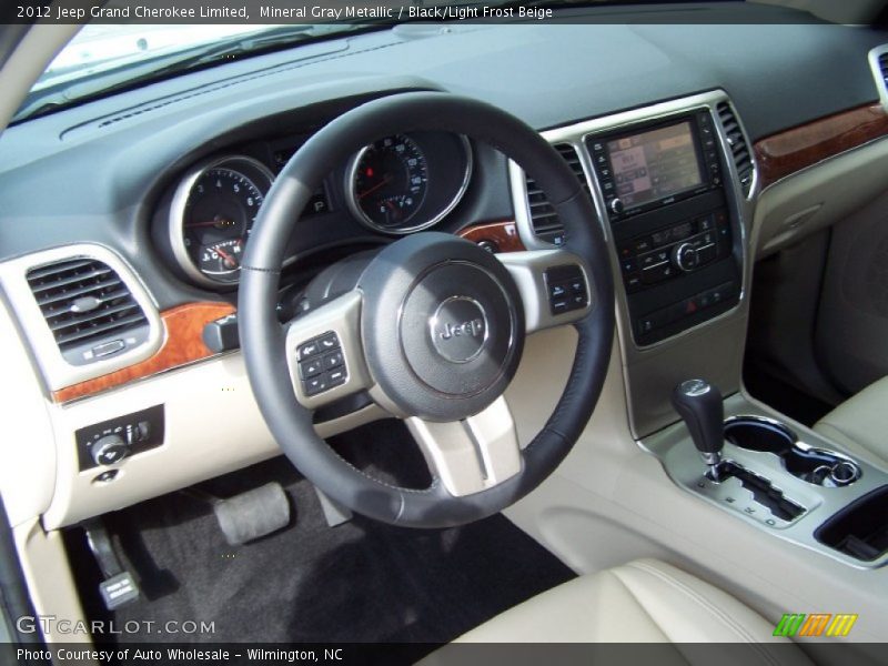 Mineral Gray Metallic / Black/Light Frost Beige 2012 Jeep Grand Cherokee Limited