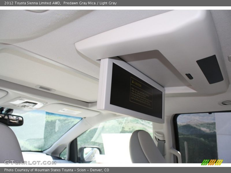 Predawn Gray Mica / Light Gray 2012 Toyota Sienna Limited AWD