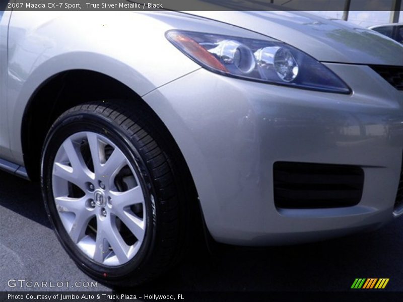 True Silver Metallic / Black 2007 Mazda CX-7 Sport