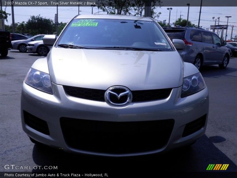 True Silver Metallic / Black 2007 Mazda CX-7 Sport