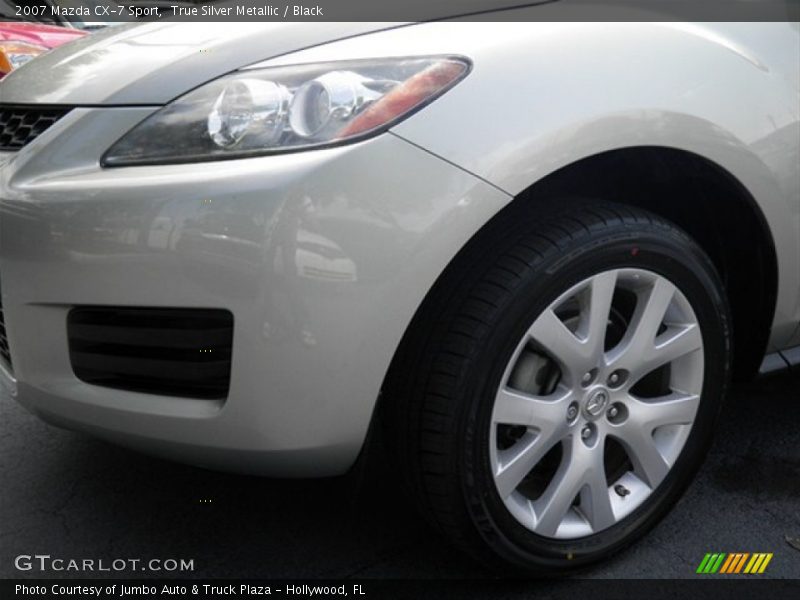 True Silver Metallic / Black 2007 Mazda CX-7 Sport
