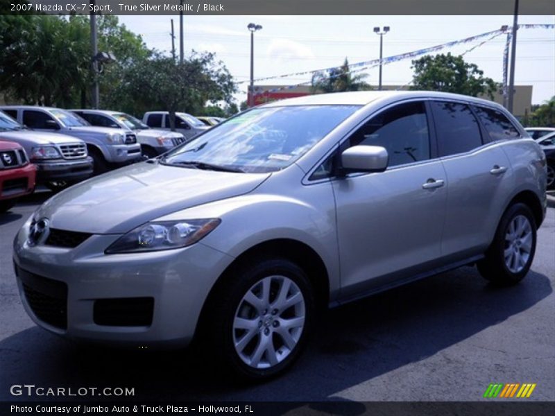 True Silver Metallic / Black 2007 Mazda CX-7 Sport