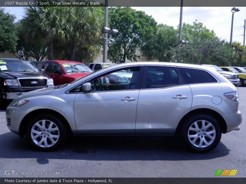 True Silver Metallic / Black 2007 Mazda CX-7 Sport