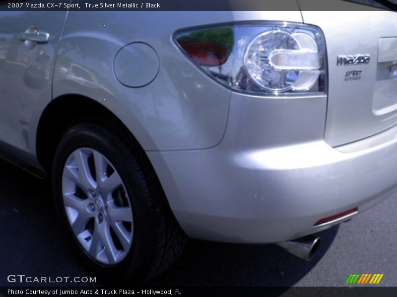 True Silver Metallic / Black 2007 Mazda CX-7 Sport