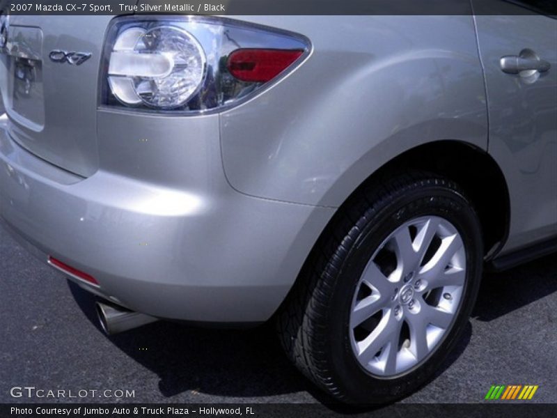 True Silver Metallic / Black 2007 Mazda CX-7 Sport