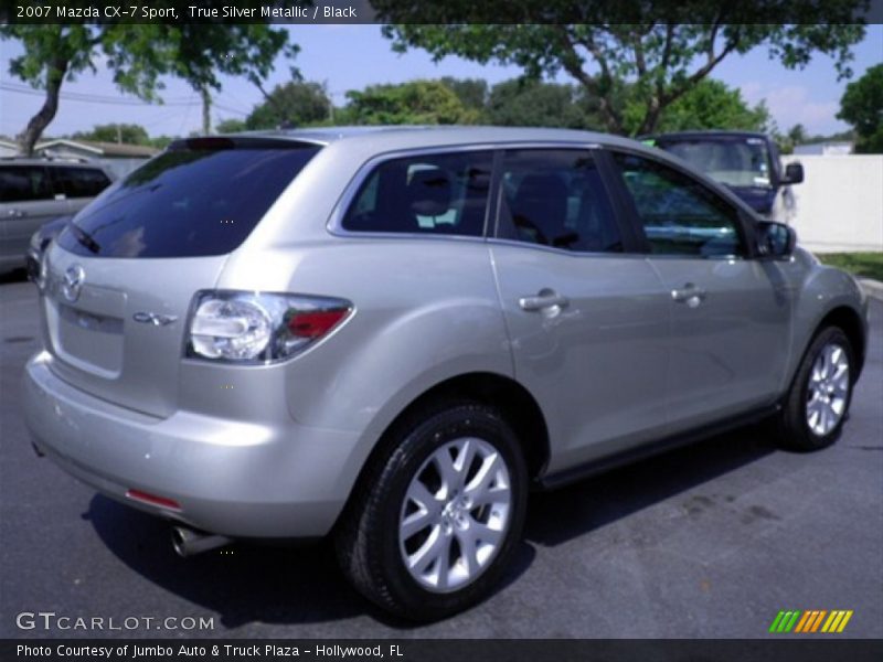 True Silver Metallic / Black 2007 Mazda CX-7 Sport