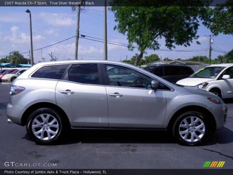 True Silver Metallic / Black 2007 Mazda CX-7 Sport