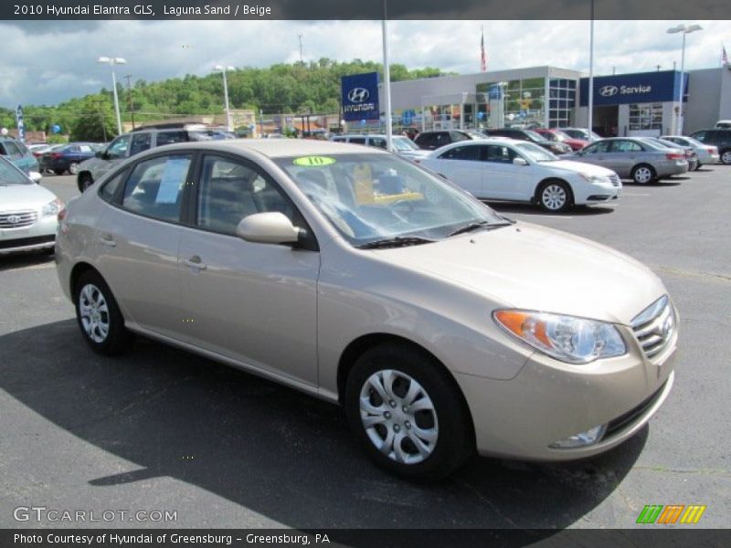 Laguna Sand / Beige 2010 Hyundai Elantra GLS