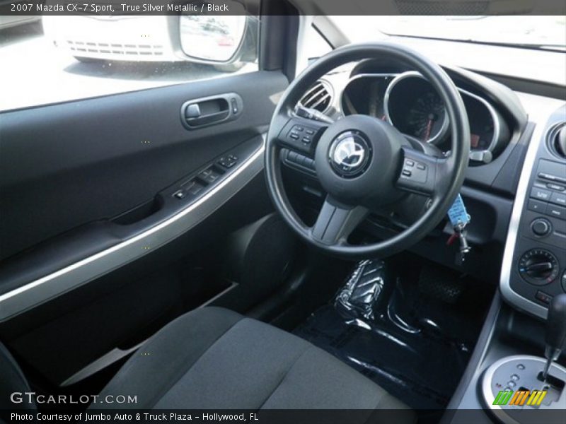 True Silver Metallic / Black 2007 Mazda CX-7 Sport