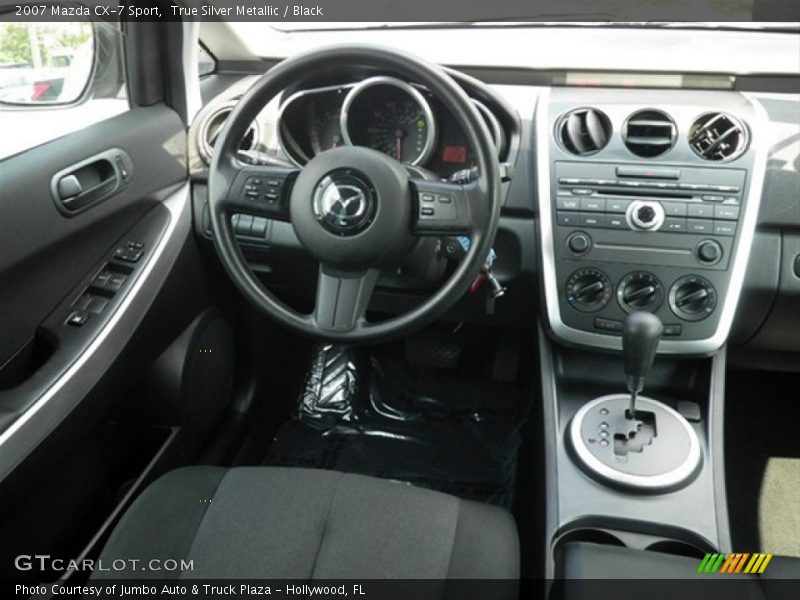 True Silver Metallic / Black 2007 Mazda CX-7 Sport