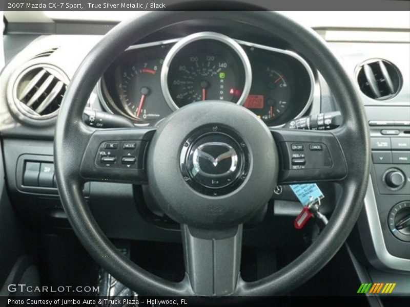 True Silver Metallic / Black 2007 Mazda CX-7 Sport